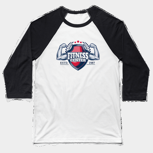 Fitness center estd 1987 Baseball T-Shirt by Dorran